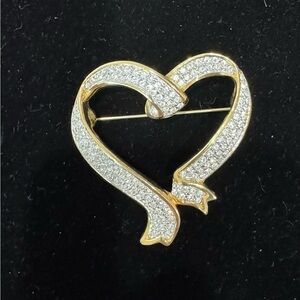 Swarovski Heart Brooch ITM864
